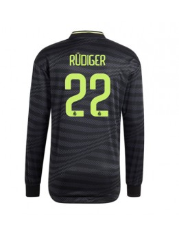 Real Madrid Antonio Rudiger #22 Ausweichtrikot 2022-23 Langarm